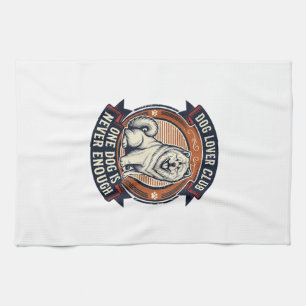 Chow Chow Dog Shirt One Dog Is Never Enough Retro  Tea Towel