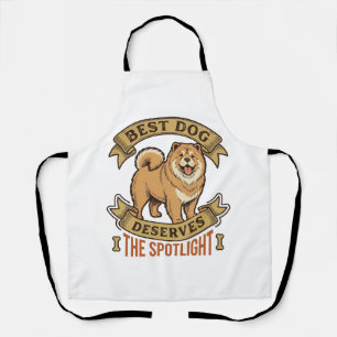 Chow Chow Dog Shirt Vintage Engraving Funny Pet De Apron