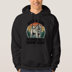 Chow Chow Dog Shirt Vintage Girl Dog Lover Art_1