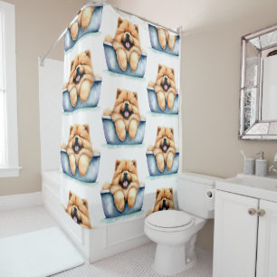 Chow Chow Dog Shower Curtain