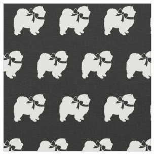 Chow Chow Dog Silhouette Pet Fabric