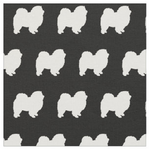 Chow Chow Dog Silhouette Pet Fabric