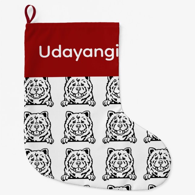 Chow Chow dog socks Customised dog Socks - Put Y  (Front)