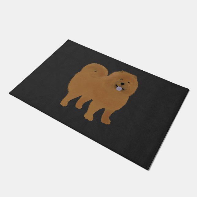 Chow Chow Door Mat (Angled)