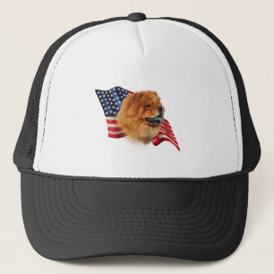 Chow Chow Flag Trucker Hat