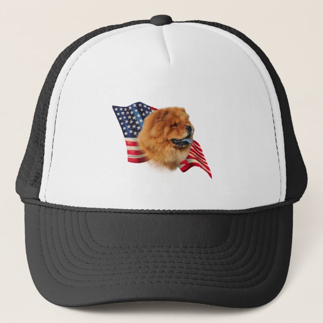 Chow Chow Flag Trucker Hat (Front)