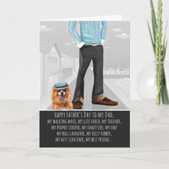 Chow Chow from the Dog Father's Day Card (Front)