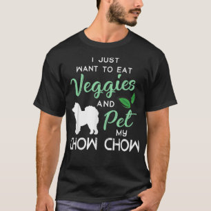 Chow Chow Funny Vegan Dog Lover Owner Xmas Birthda T-Shirt