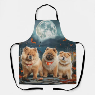 Chow Chow Halloween Spooky Apron