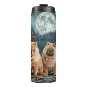 Chow Chow Halloween Spooky Thermal Tumbler