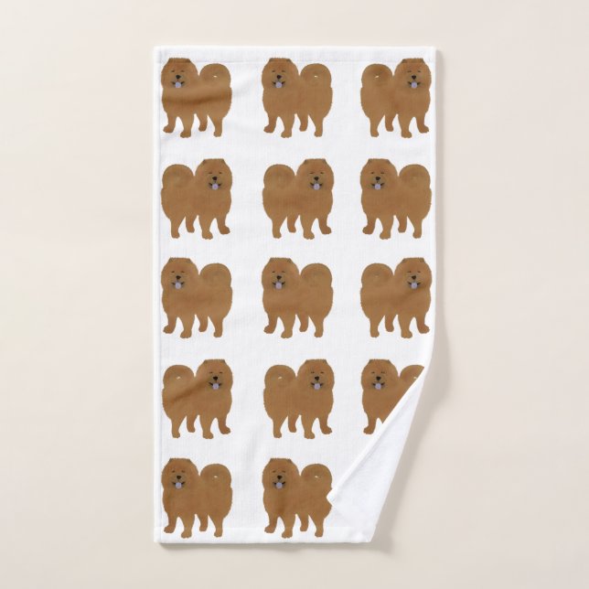 Chow Chow Hand Towel (Hand Towel)