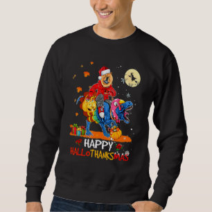 Chow Chow Happy Hallothanksmas Halloween Thanksgiv Sweatshirt
