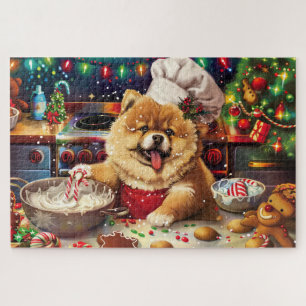 Chow Chow Holiday Baking: Festive Christmas Jigsaw Puzzle