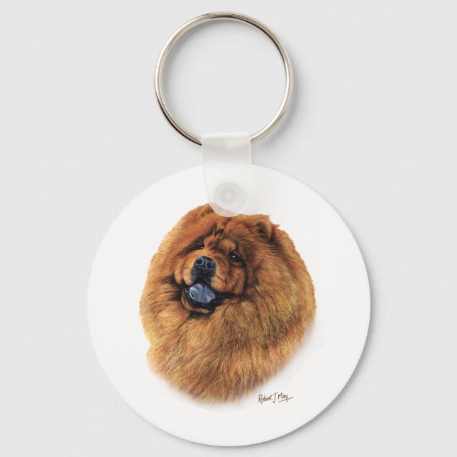 Chow Chow Key Ring (Front)