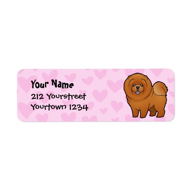 Chow Chow Love Return Address Label (Front)
