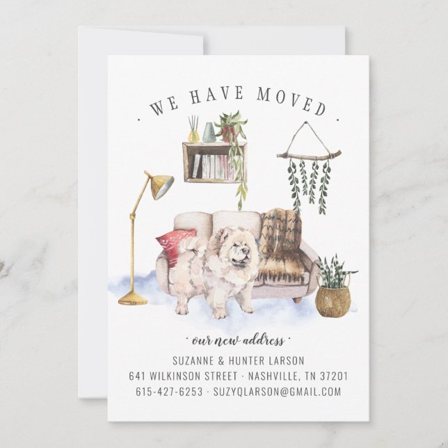 Chow Chow | Moving Announcement (Front)