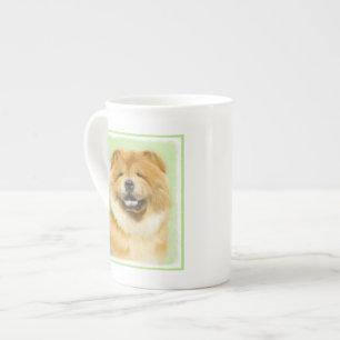 Chow Chow Painting - Cute Original Dog Art Bone China Mug