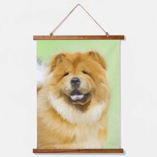 Chow Chow Painting - Cute Original Dog Art Hanging Tapestry (Front)