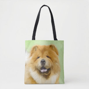 Chow Chow Painting - Cute Original Dog Art Tote Bag