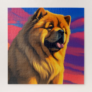 Chow Chow Painting Jigsaw Puzzle