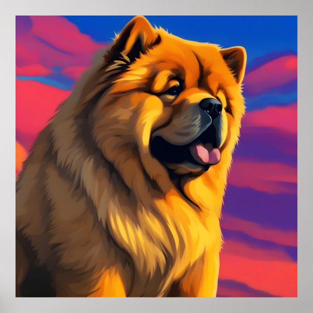 Chow Chow Painting Poster (Front)