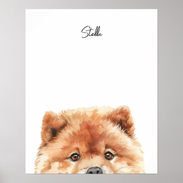 Chow Chow Personalised Print (Front)