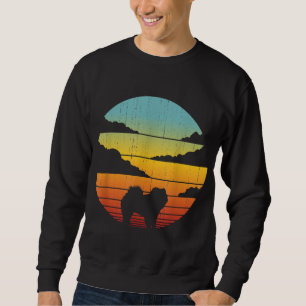 Chow Chow Retro Vintage 60s 70s Sunset Dog Lovers  Sweatshirt