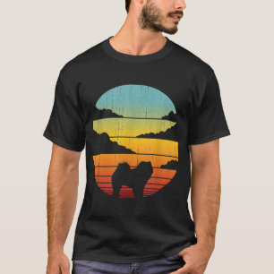 Chow Chow Retro Vintage 60s 70s Sunset Dog Lovers T-Shirt