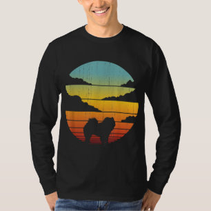 Chow Chow Retro Vintage 60s 70s Sunset Dog Lovers T-Shirt