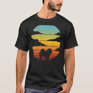 Chow Chow Retro Vintage 60s 70s Sunset Dog Lovers  T-Shirt