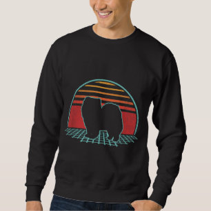Chow Chow Retro Vintage Dog Lover 80s Style Gift Sweatshirt