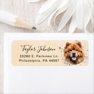 Chow Chow Return Address Label