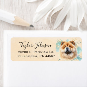 Chow Chow Return Address Label