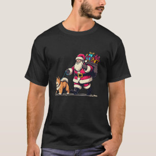Chow Chow Santa Claus Funny Dog Christmas Long Sle T-Shirt