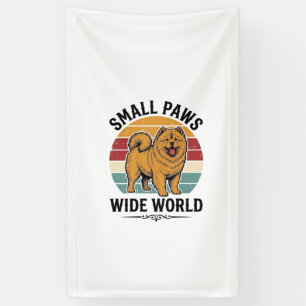 Chow Chow Shirt Small Paws Wide World Vintage Dog Banner