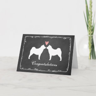 Chow Chow (Smooth) Wedding Congratulations Card