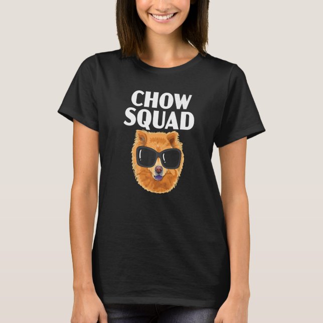 Chow Chow Squad Dog Owner Puppy  Paw Love Doggy Pu T-Shirt (Front)