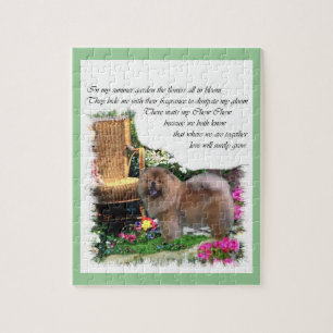 Chow Chow Summer Garden Jigsaw Puzzle
