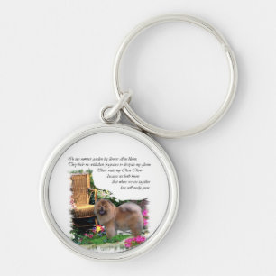 Chow Chow Summer Garden Key Ring