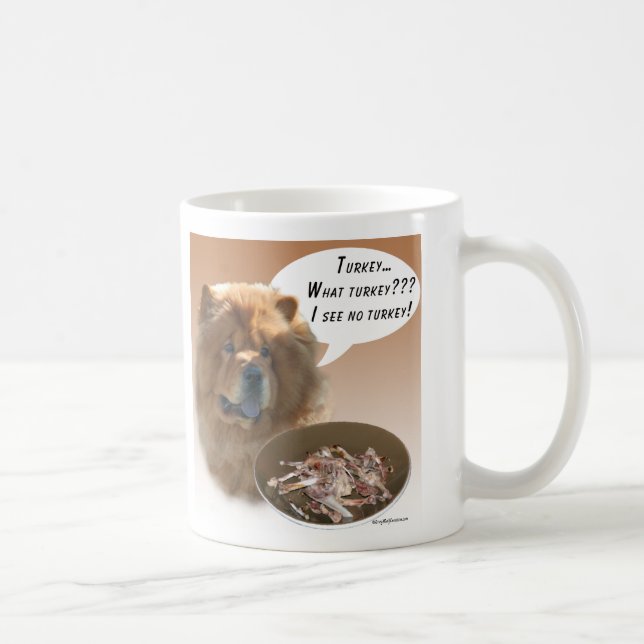 Chow Chow Turkey Coffee Mug (Right)