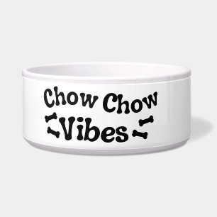 Chow Chow Vibes Ceramic Dog Bowl