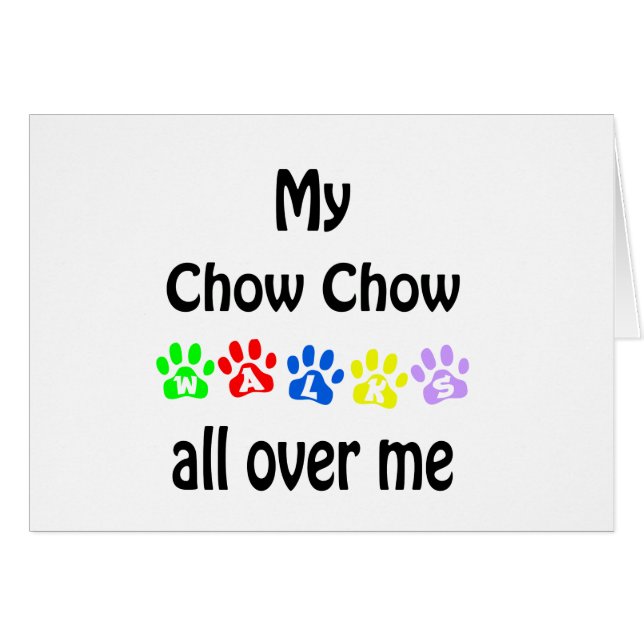 Chow Chow Walks Design (Front Horizontal)