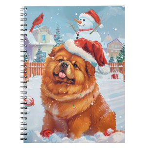 Chow Chow Winter Wonderland Christmas Joy  Notebook