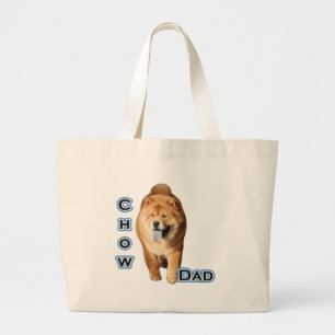 Chow Dad 4 Large Tote Bag
