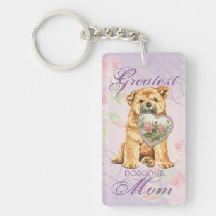 Chow Heart Mum Key Ring