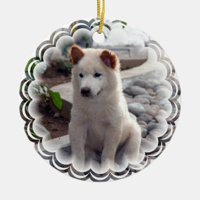 Chow Puppy Ornament (Front)