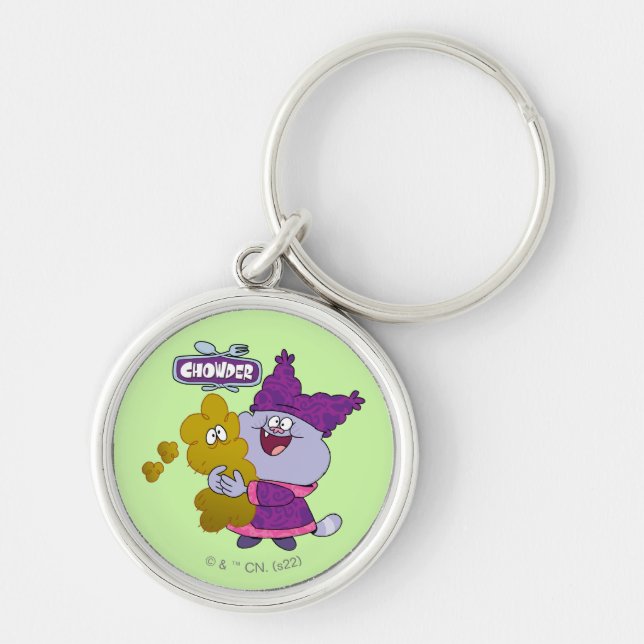 Chowder and Kimchi Key Ring (Front)