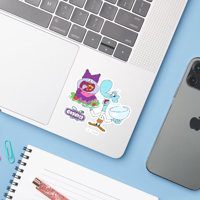Chowder and Mung Daal (Laptop w/ iPhone)