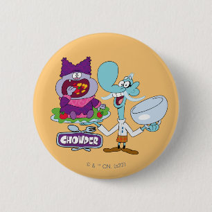 Chowder and Mung Daal 6 Cm Round Badge
