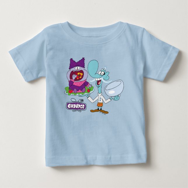 Chowder and Mung Daal Baby T-Shirt (Front)